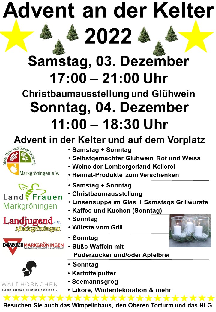 Plakat Weihnachtsmarkt 2022 V3