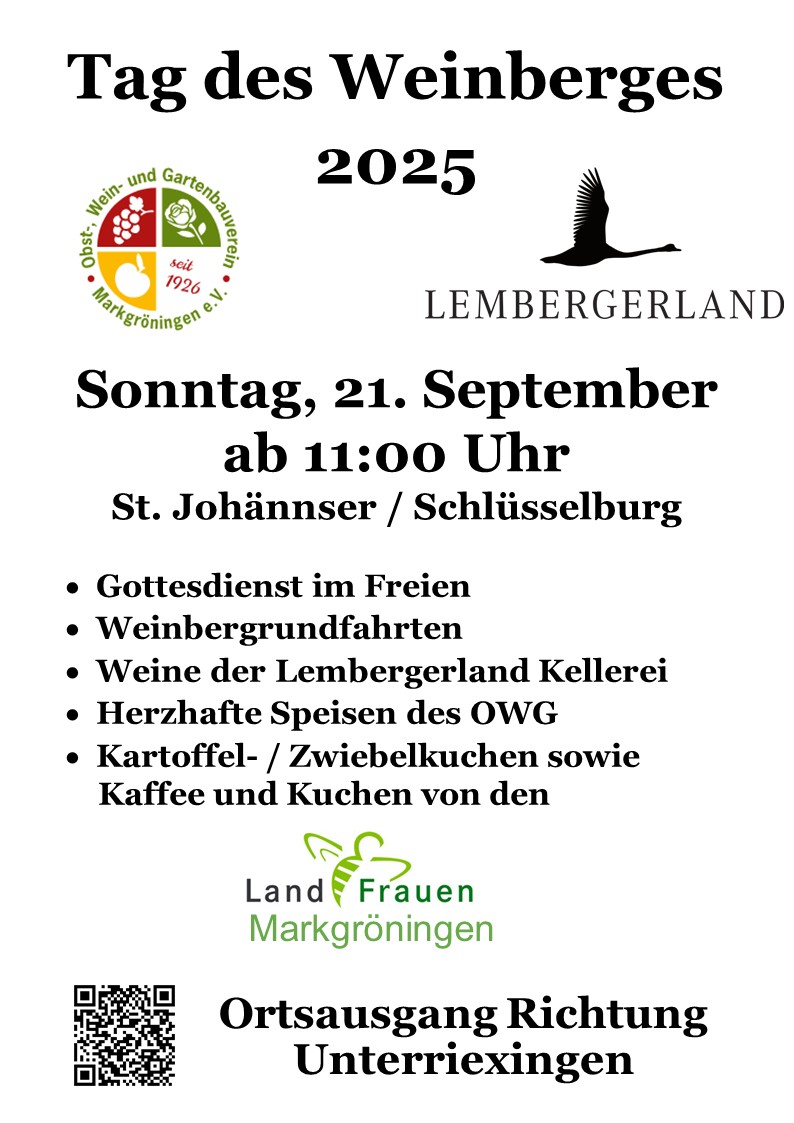 Plakat Weinbergfest 2025